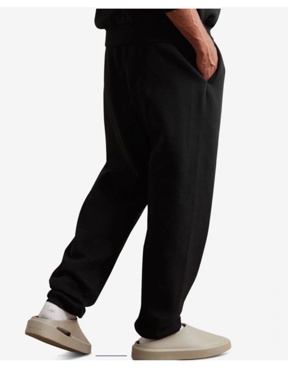 Essentials Fear of God Black Jogger Sweatpants with Logo, size small